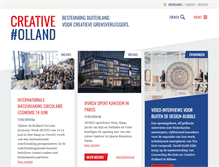 Tablet Screenshot of creativeholland.com